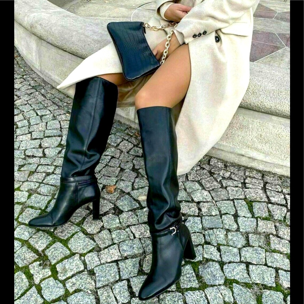 Zara Real Leather Boots